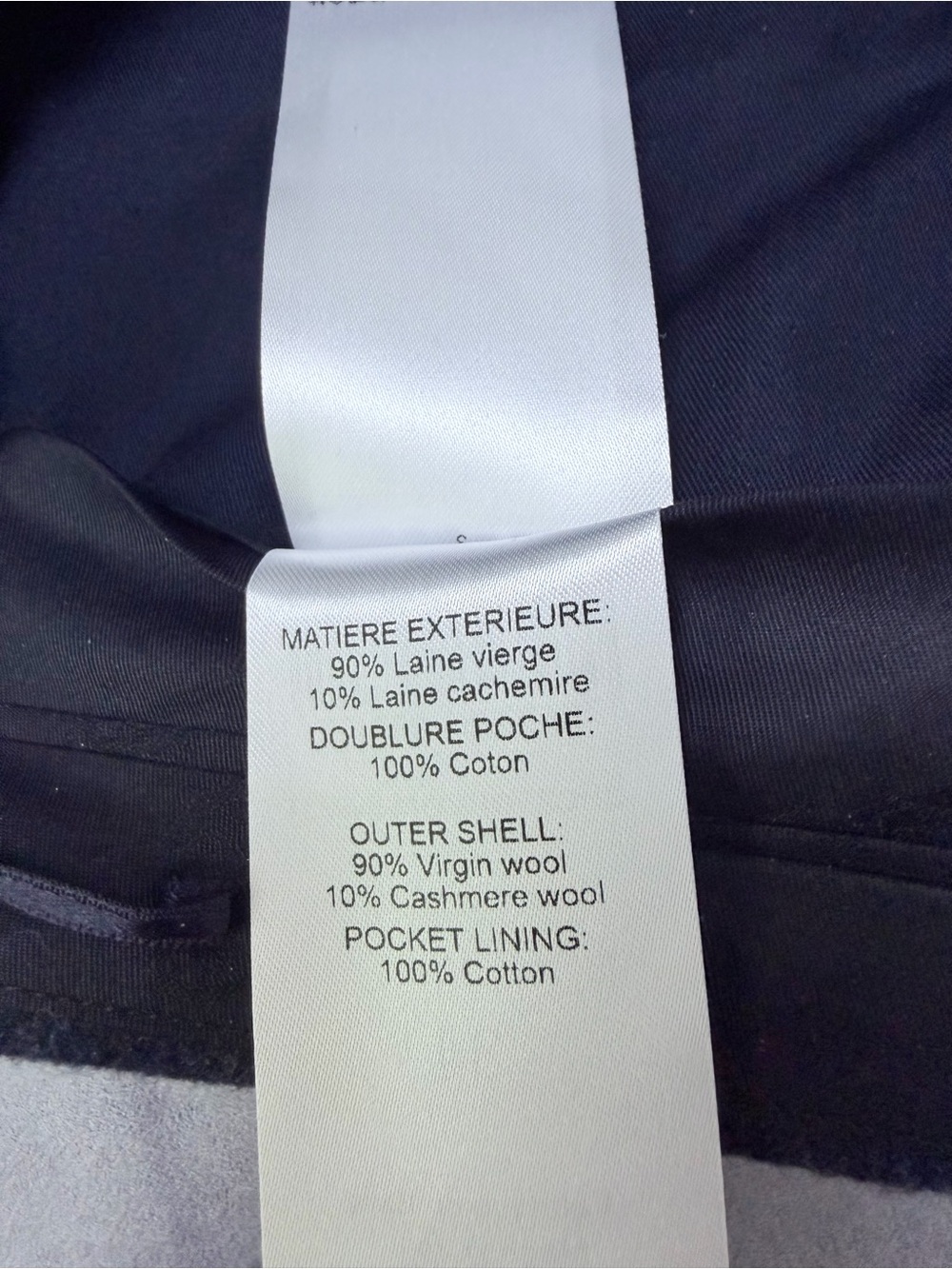 Chloe Women’s Wool Cashmere Trousers Abyss Blue Made in Italy - Picture 7 of 12